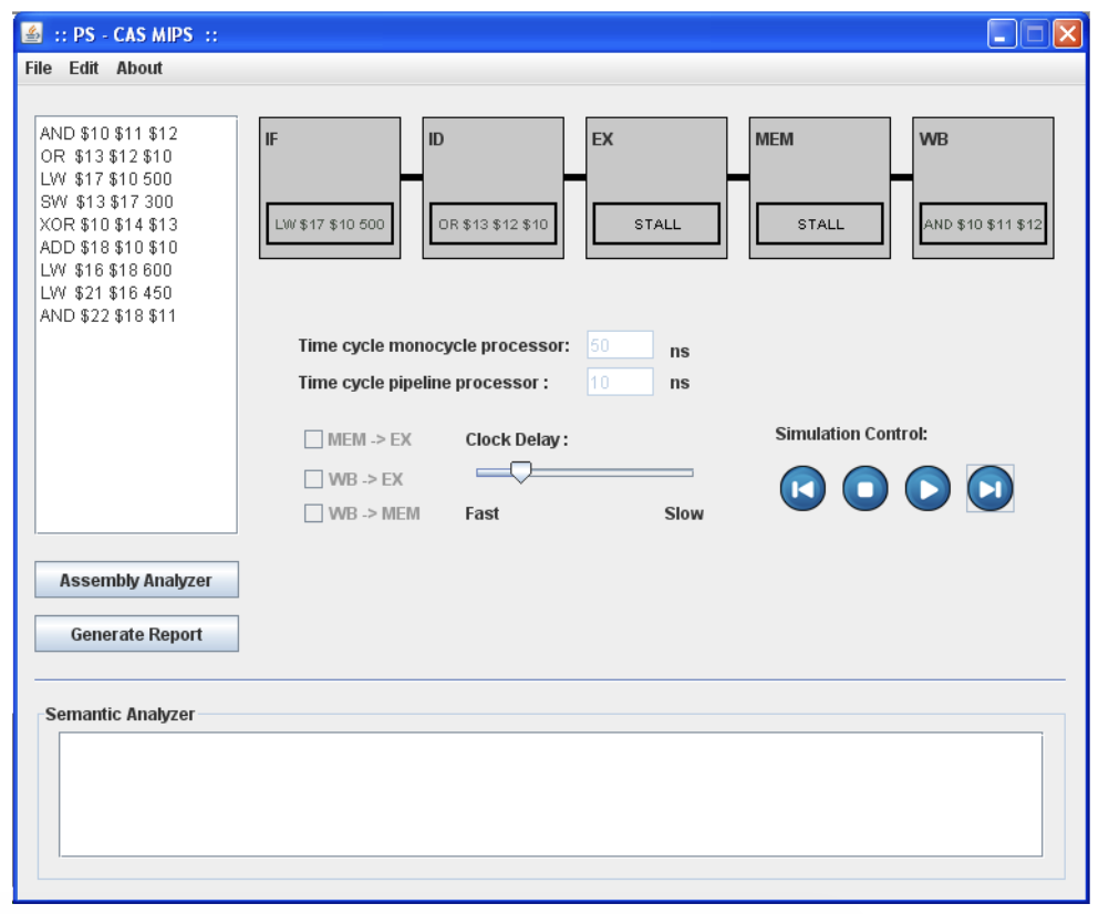 PS-CAS MIPS: MIPS 32-bit Pipeline Processor Simulator - WEAC/SSCAD 2009